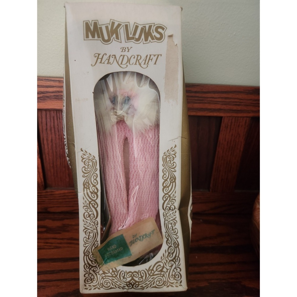 Vintage Mukluks By Handcraft Womens Slippers Ballerina Pink Medium NOS